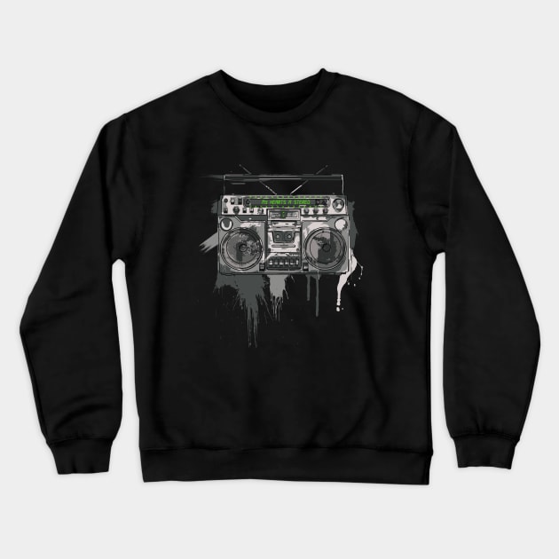 My heart's a stereo Crewneck Sweatshirt by Pradeep Chauhan